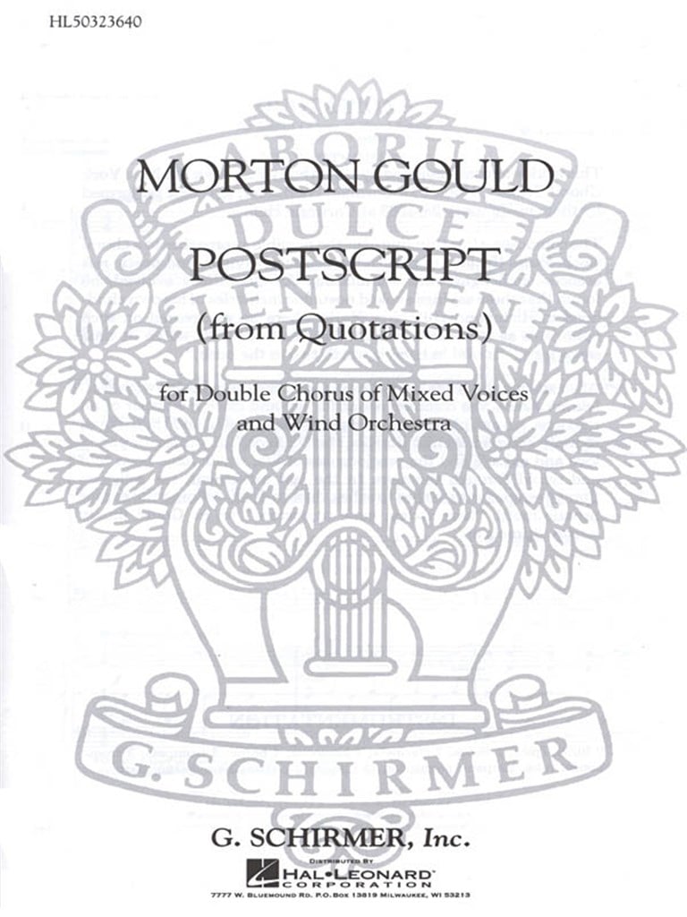 Postscript (From Quotations)